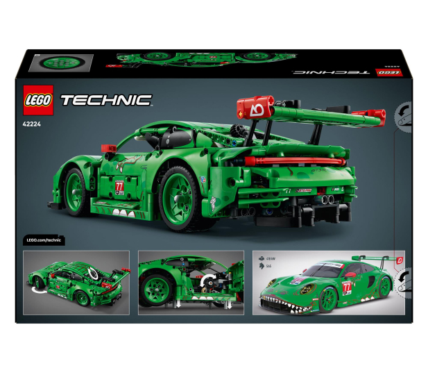 LEGO TECHNIC 42224 Samochód porsche 911 gt3 r rexy ao racing - 1473451 - zdjęcie 9